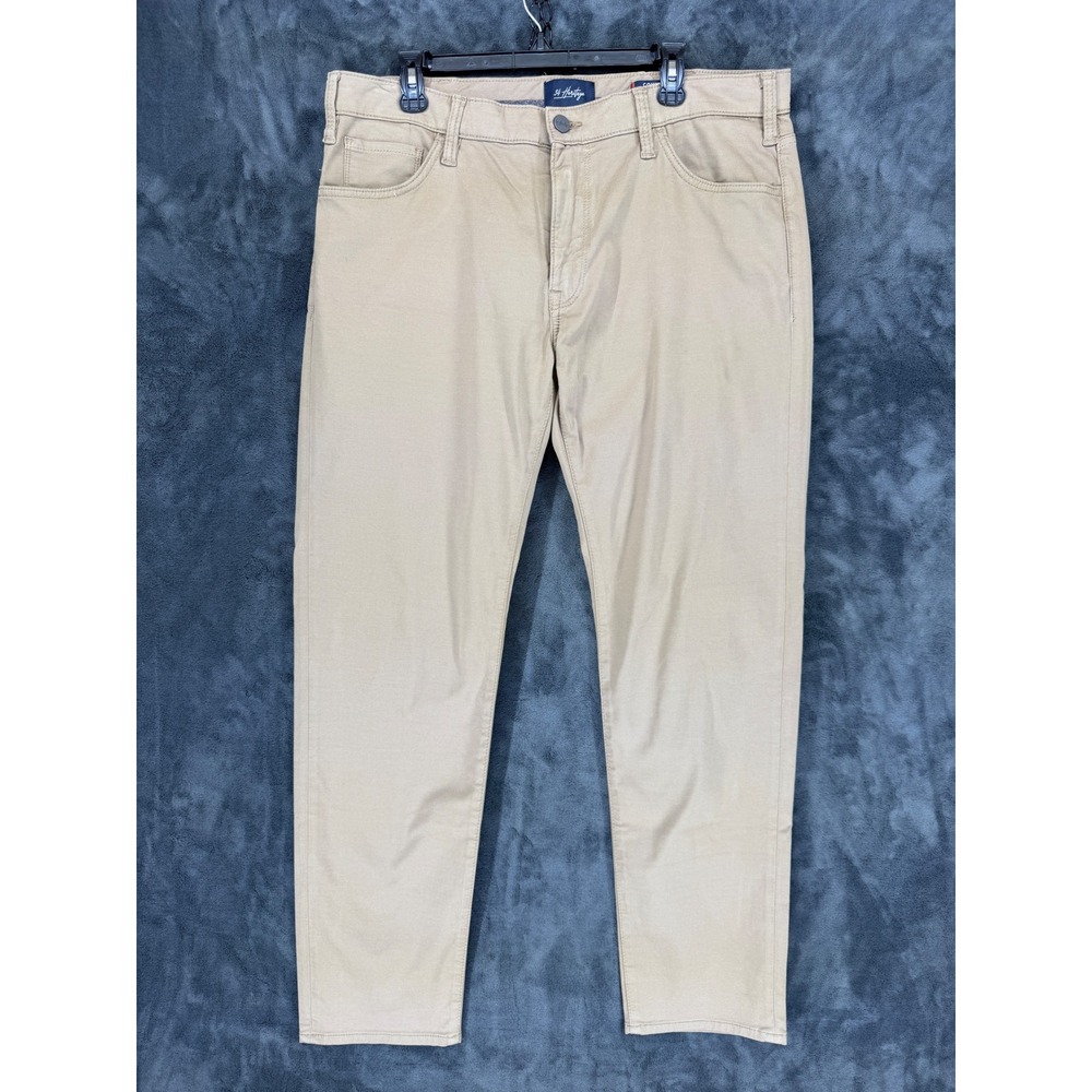 34 Heritage Courage Mens Tan Khaki Straight Leg Mid Rise Pants 38x34 H0031080201